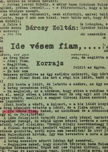 Brczy Zoltn - Ide vsem, fiam,... (Korrajz)