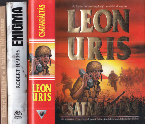 Robert Harris, Richard Gallagher Leon Uris - 3 db. háborús regény: Csatakiáltás + Enigma + A halálra ítélt szakasz