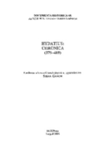 Hydatius : Chronica (379-469)