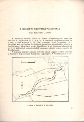 Megyeri Jnos - A Szelidi-t Crustacea-planktonja - Klnlenyomat