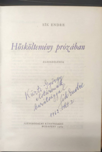 Sk Endre - Hskltemny przban
