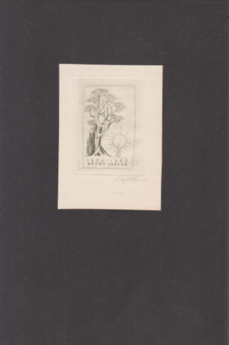 Ex Libris Rthy istvn (eredeti nyomat)