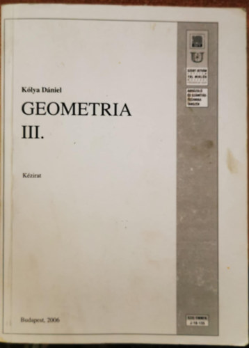 Kólya Dániel - Geometria III.