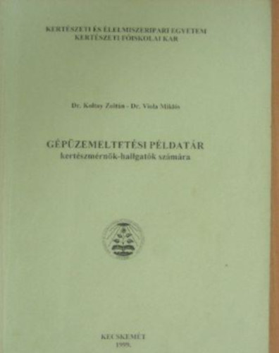 Dr Koltay Z.- Dr Viola M. - G�p�zemeltet�si p�ldat�r