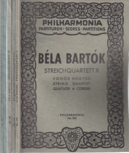 Béla Bartók - Streichquartett II-V. (vonós négyes)