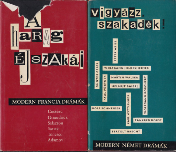 A harag �jszak�i (Modern Francia Dr�m�k) + Vigy�zz, szakad�k! (Modern N�met Dr�m�k)- 2 m�