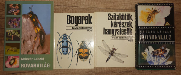 M�cz�r L�szl� - 4 k�nyv az �zeltl�b�akr�l: bogarak, Szitak�t�k, k�r�szek, hangyales�k, Rovarkalauz, Rovarvil�g
