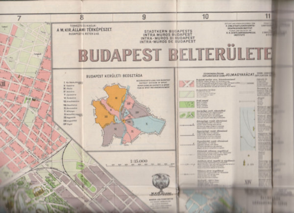 Budapest belterlete (Mrtk 1:15,000)