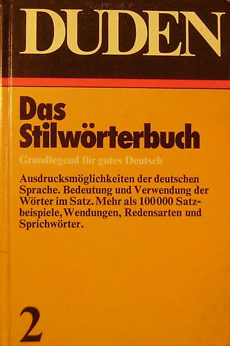 Duden 2.: Das Stilwrterbuch