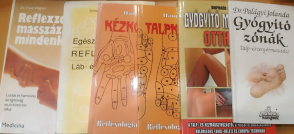 Dr. Berente �gi, Hanna Parrot, Schwester Hodi Masafret, Dr. Franz Wagner Pal�gyi Jolanda - 6 db Gy�gy�t� z�n�k (Talp- �s teny�rmassz�zs); Gy�gy�t� massz�zs otthon; Talpkontroll; K�zkontroll; Eg�szs�g a j�v�ben (Reflexol�gia); Reflexz�na-massz�zs mindenkinek