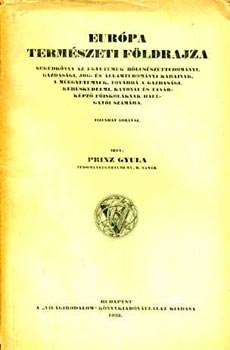 Prinz Gyula - Eurpa termszeti fldrajza