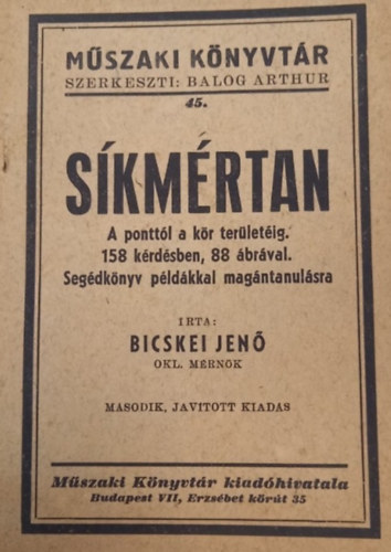 Bicskei Jenő - Síkmértan