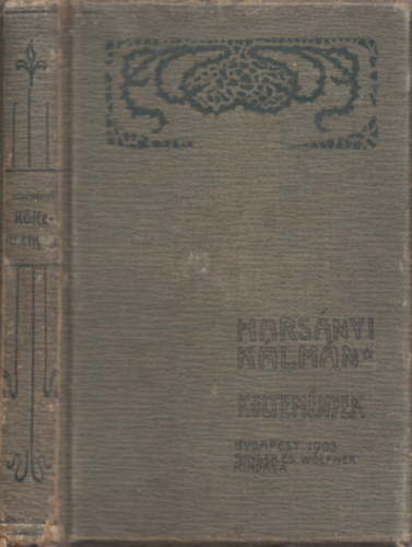 Hars�nyi K�lm�n - K�ltem�nyek (dedik�lt)