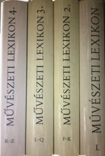 Z�dor Anna- Genthon Istv�n  (f�szerk) - M�v�szeti lexikon I-IV.