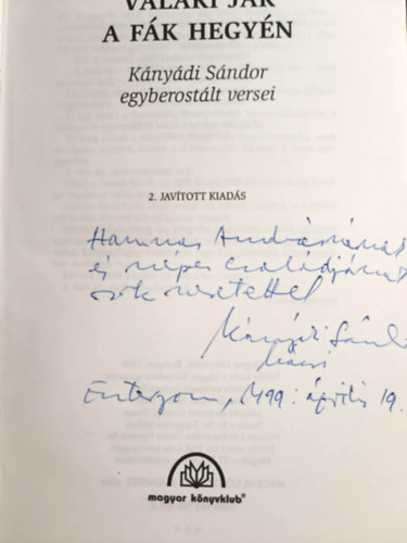 K�ny�di S�ndor - Valaki j�r a f�k hegy�n