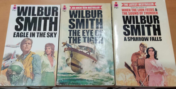 Wilbur Smith - 3 db Wilbur Smith: Eagle  in the Sky + The Eye of the Tiger + A Sparrow Falls