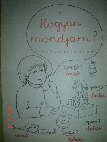 Raskn Dri Erzsbet Patakvlgyi Jnosn - Hogyan mondjam? IV. (b-p, v-f, d-t, g-k, z-sz, zs-s, gy-ty)