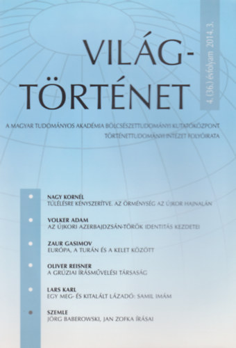 Vilgtrtnet 4. (36.) vfolyam 2014. 3.