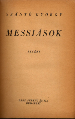 Sznt Gyrgy - Messisok