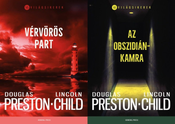 Douglas Preston Douglas Preston - Lincoln Child Lincoln Child - 2 db Douglas Preston - Lincoln Child krimi a Pendergast sorozatb�l: V�rv�r�s part (Pendergast 15.) + Az obszidi�nkamra (Pendergast 16.) (a Pendergast sorozat 15. �s 16. r�sze)