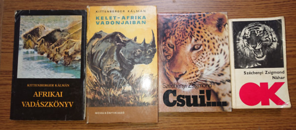 Kittenberger Klmn Szchenyi Zsigmond - 4 knyv tele vadszkalandokkal: Nahar, Csui!..., Afrikai vadszknyv, Kelet-Afrika vadonjaiban
