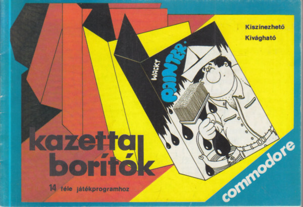 Kazettaborítók 14 féle játékprogramhoz (Commodore)