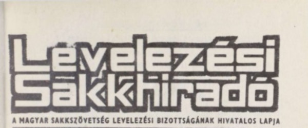 Levelezsi Sakkhirad, 1978 (12. vfolyam, 1-6. szm)