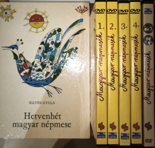 Illyés Gyula - 5db Magyar népmesék DVD + ajándék könyv - Illyés Gyula-Hetvenhét magyar népmese