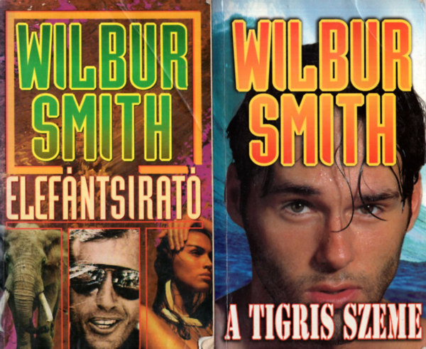 Wilbur Smith - 2 db Wilbur Smith könyv: Elefántsirató + A tigris szeme.