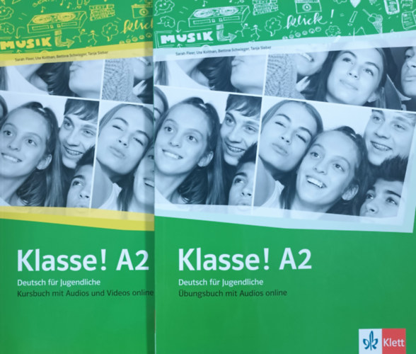 Sarah Fleer - Klasse! A2 - Deutsch für Jugendliche - Kursbuch + Übungsbuch mit Audios online (2 kötet)