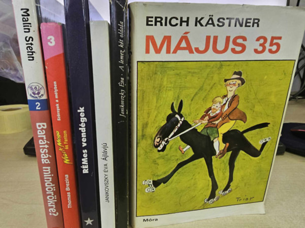 Erich Kstner, Janikovszky va, Szab Zoltn, Thomas Brezina, Malin Stehn - 6db-os KNYVMENT AJNLAT, ifjsgi: Mjus 35+ A lemez kt oldala+ jlvj+ Rmes vendgek+ Mark Mega s Fantom- Szrnyek a mlyben+ Bartsg mindrkre?