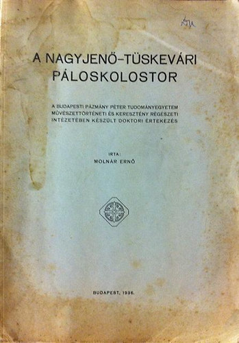 Molnr Ern - A Nagyjen-Tskevri ploskolostor