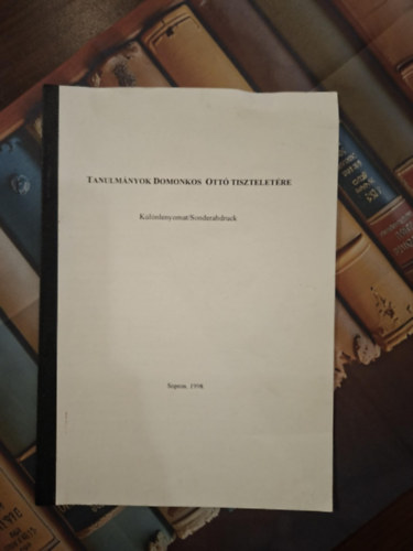 K. Csilléry Klára - Tanulmányok Domonkos Ottó tiszteletére - Munkamegosztás a mátraalmási (szuhahutai) faeszközkészítőknél 1950 körül (különlenyomat)