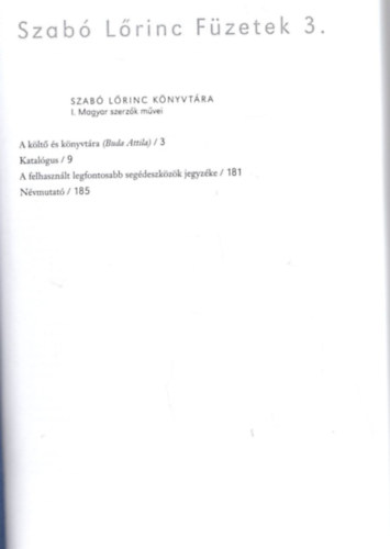 Kabdeb Lrnt  (szerk.) - Szab Lrinc Fzetek 3.