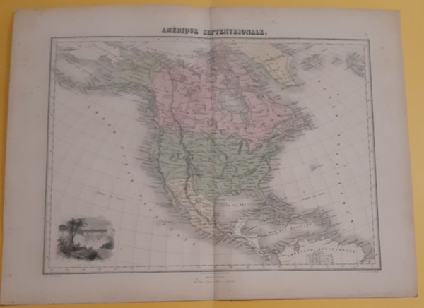 Am�rique Septentrionale / Atlas Migeon - �szak-Amerika t�rk�p/
