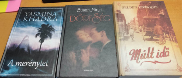 Susan Minot, Yasmina Khadra Selden Edwards - 3 db General Press regény: A merénylet + Dőreség + Múlt idő