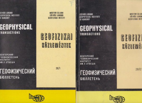 Sz. Kilnyi va  (szerk.) - Geofizikai Kzlemnyek - Geophysical Transactions Vol. 28. No. 1-2.