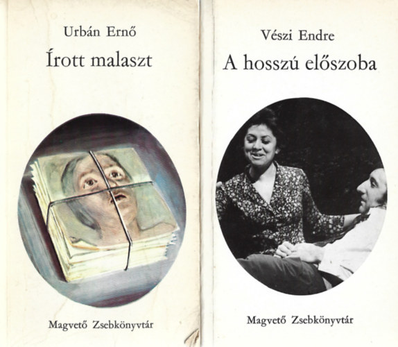 2 db Magvet Zsebknyvtr, Urbn Ern: rott malaszt, Vszi Endre: A hossz elszoba