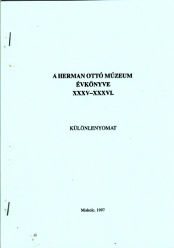 A Herman Ott Mzeum vknyve XXXV-XXXVI (Klnlenyomat)