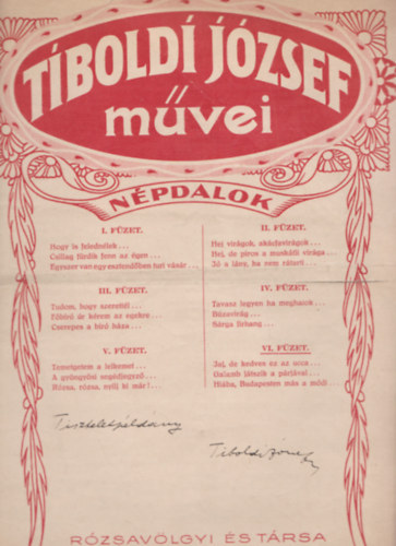 Tiboldi J�zsef m�vei (Dedik�lt)