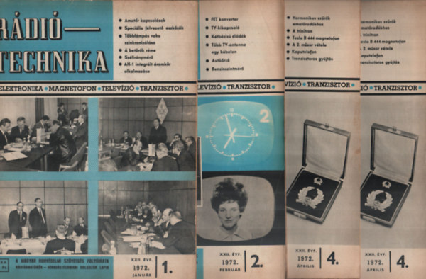 Stefanik Pál - RádióTechnika 1972. 1-12. (teljes évfolyam számonként)