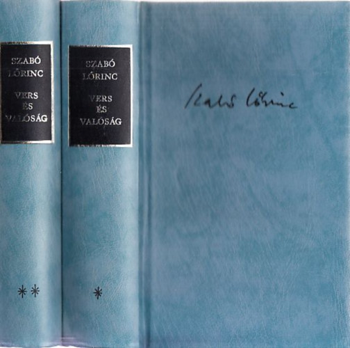 Szabó Lőrinc - Vers és valóság I-II.