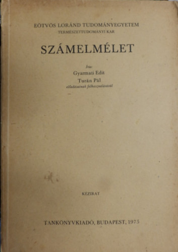 Tur�n P�l Gyarmati Edit - Sz�melm�let- K�zirat (E�tv�s L�r�nd Tudom�nyegyetem)