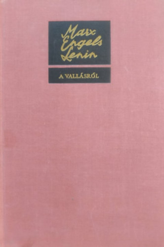 Marx-Engels-Lenin - A vallásról