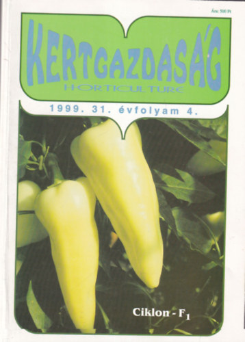 Tams Enik, Srkzy Pter - Kertgazdasg 1999. 31. vf. 4. szm