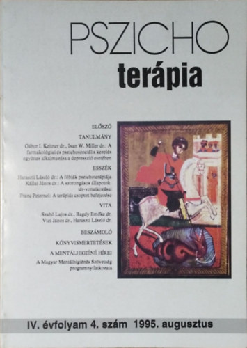 Buda Bla  (szerk.) - Pszichoterpia, IV. vf. 4. szm (1995. augusztus)