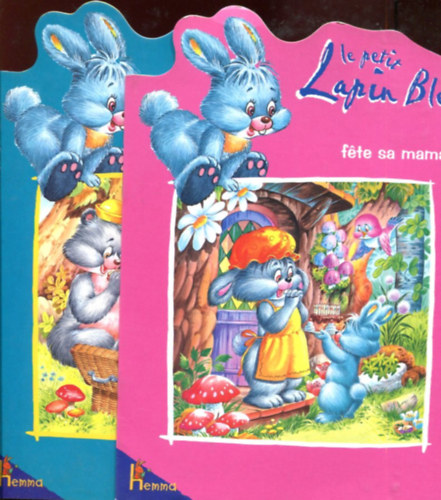 Le petit Lapin Bleu - 2 db (Féte sa maman - Et le vilain renard)