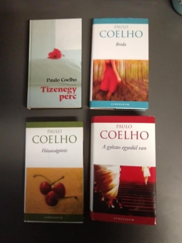 (4db) Paulo Coelho knyvcsomag.Tizenegy perc,Brida,A gyztes egyedl van,Hzassgtrs