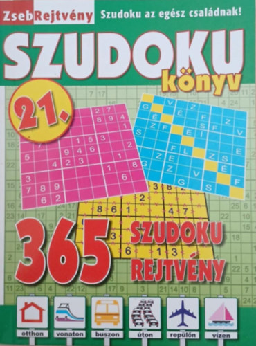 Szudoku könyv 21. - 365 Szudoku rejtvény