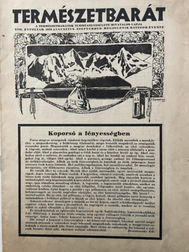 Redlinger Adolf - Természetbarát XVII. évfolyam 1929. augusztus-szeptember